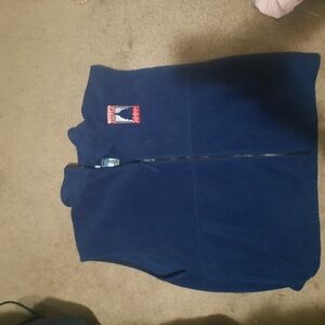 Blue Fleece Vest with Logo